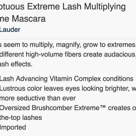 Estée Lauder Sumptuous Extreme Lash Multiplying Volume Mascara - Picture 4 of 4